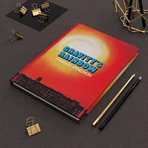 Thomas Pynchon&#39;s Gravity&#39;s Rainbow Journal Notebook, Book Journal, Hardcover Notebook, Book Lover Gift, Bookish Gifts