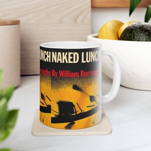 William S. Burroughs&#39; Naked Lunch Coffee Mug, Book Mugs, Coffee Cup, Ceramic Mug, Book Lover Gift