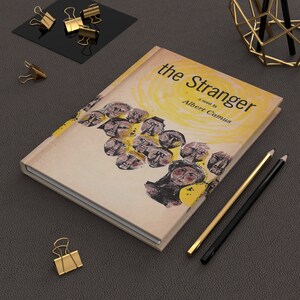 Albert Camus&#39;s The Stranger Notebook, Book Journal, Hardcover Notebook, Book Lover Gift, Bookish Gifts