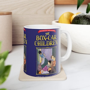 ガートルード・チャンドラー・ワーナーの「The Box-car Children」コーヒーマグ、ブックマグ、コーヒーカップ、セラミックマグ、読書好きへのギフト