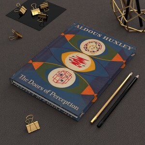 Aldous Huxley&#39;s The Doors of Perception Journal Notebook, Book Journal, Hardcover Notebook, Book Lover Gift, Bookish Gifts