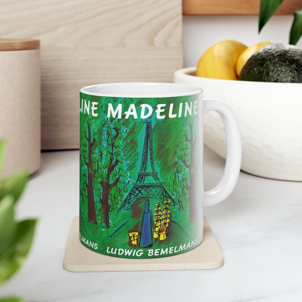 Ludwig Bemelmans's Madeline Book Cover Coffee Mug, Book Mugs, Coffee Cup, Ceramic Mug, Book Lover Gift