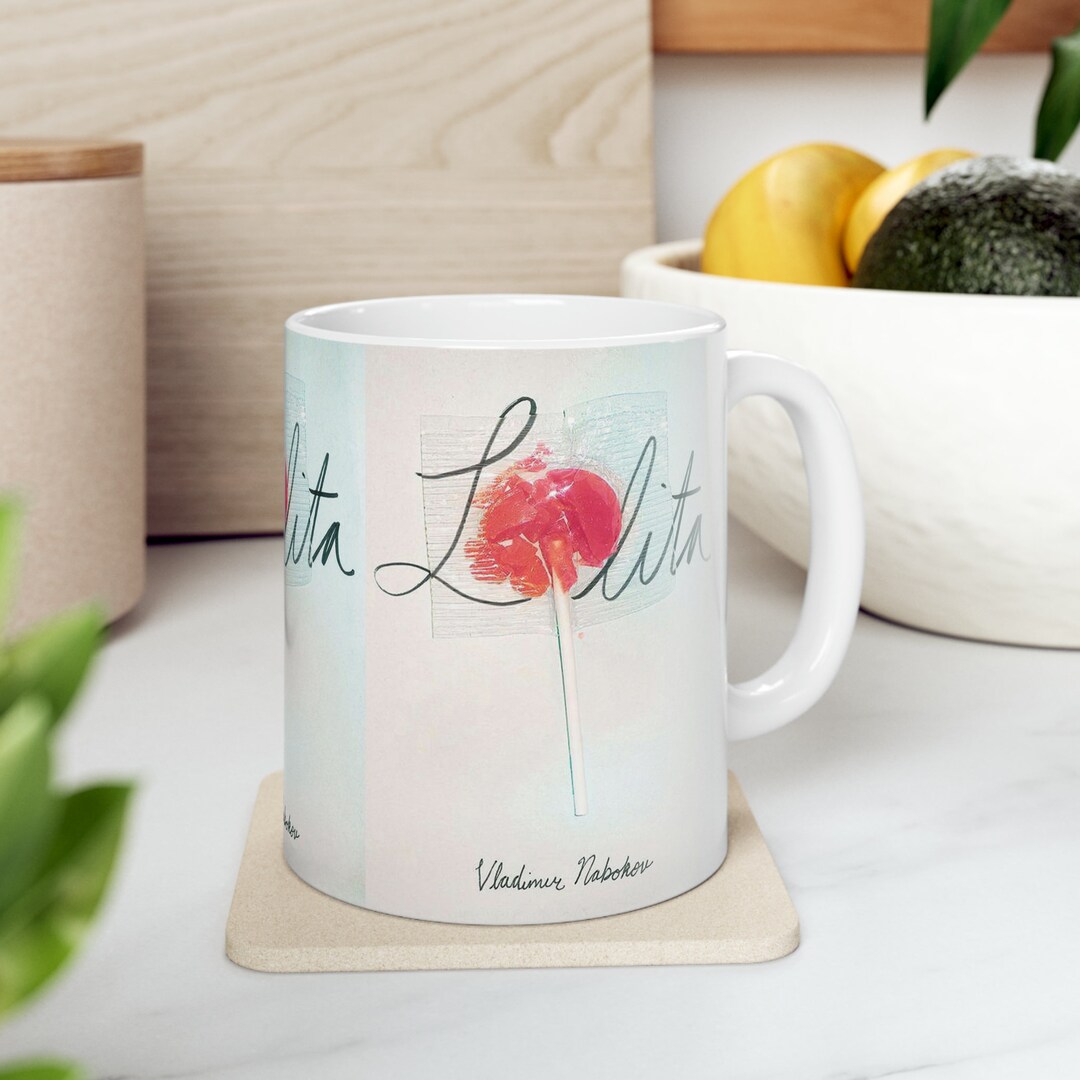 Vladimir Nabokov's Lolita Book Cover Coffee Mug, Book Mugs, Coffee Cup ...