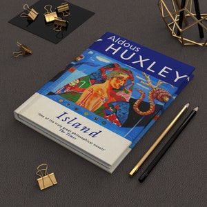 Carnet de notes Island d&#39;Aldous Huxley, carnet de notes, carnet de notes à couverture rigide, cadeau pour amoureux des livres, cadeaux livresques