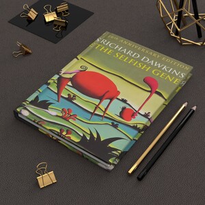 Richard Dawkins&#39; The Selfish Gene Notebook, Book Journal, Hardcover Notebook, Book Lover Gift, Bookish Gifts