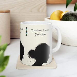 Charlotte Bronte&#39;s Jane Eyre Book Cover Coffee Mug, Book Mugs, Coffee Cup, Ceramic Mug, Book Lover Gift