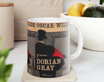 Oscar Wildes Das Bildnis von Dorian Gray Buch Cover Kaffeetasse, Buchbecher, Kaffeetasse, Keramikbecher, Buch-Liebhaber-Geschenk