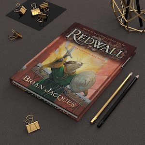 Brian Jacques&#39;s Redwall Notebook, Book Journal, Hardcover Notebook, Book Lover Gift, Bookish Gifts