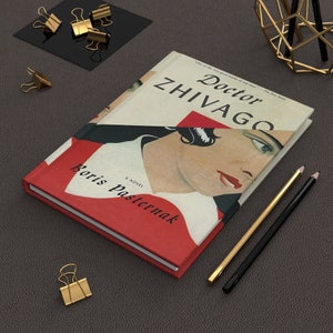 Quaderno del Dottor Zivago di Boris Pasternak, diario di lettura, quaderno con copertina rigida, regalo per amanti dei libri, regali per amanti dei libri