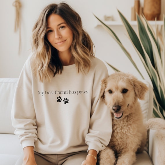 Dog mom crewneck sweatshirt hotsell