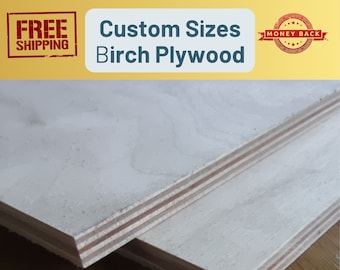 Custom  Birch Plywood Sheets, Sanded, Laser Cutting, CNC Wood Craft Supplies