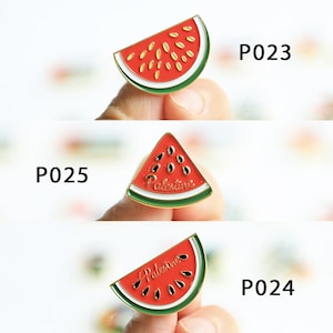 Emaille pin Palestina: protestbroche, watermeloen, vredesduif, cadeau activist, Palestijnse steun