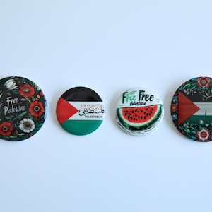 Vlag Palestina: badge watermeloen geëmailleerd - Free Gaza