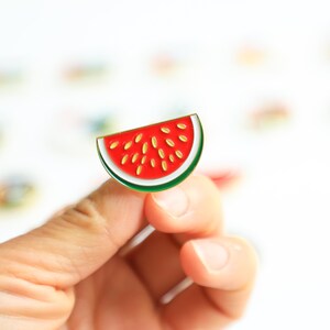 Emaille pin Palestijnse Pride: watermeloen vrijheidsbroche