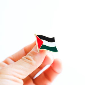 Emaille pin Palestina: protestbroche, watermeloen, vredesduif