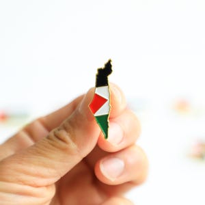 Palestine Enamel Pin: Watermelon Protest Brooch - Gaza Solidarity Jewelry