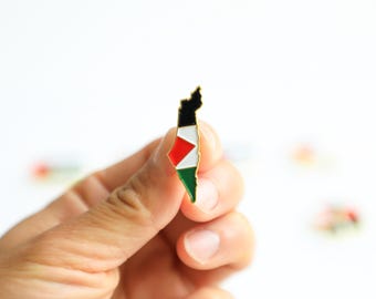 Palestine Enamel Pin: Watermelon Protest Brooch - Gaza Solidarity Jewelry