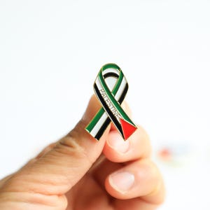 Palestine Enamel Pin: Watermelon, Flag, Peace - Activist Jewelry