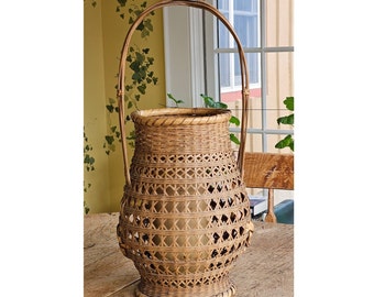 Antique Japanese Bamboo Basket