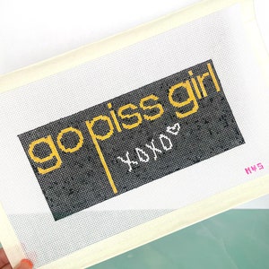 GPG! | Stitch Painted Needlepoint Canvas