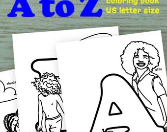 A to Z Coloring Book (Blasian Siblings version)