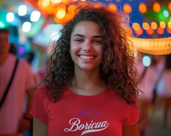 Damska koszulka Boricua Heritage – miękka koszulka inspirowana Portorykanami