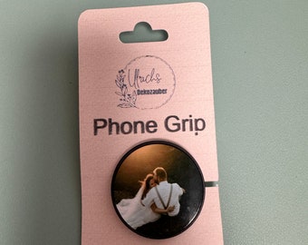 Mobile phone holder Phone Grip personalized with your own photo