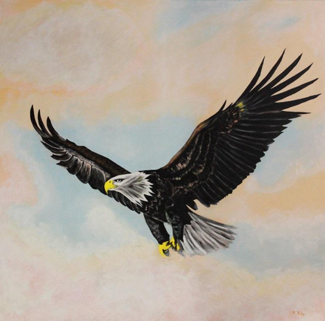 キャンバスにアクリル絵の具で手描きされた絵画 自由 90x90 cm