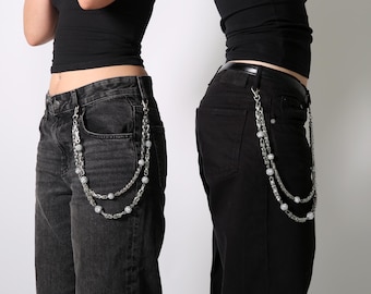 Crystal Balls Jeans Chains - Etsy