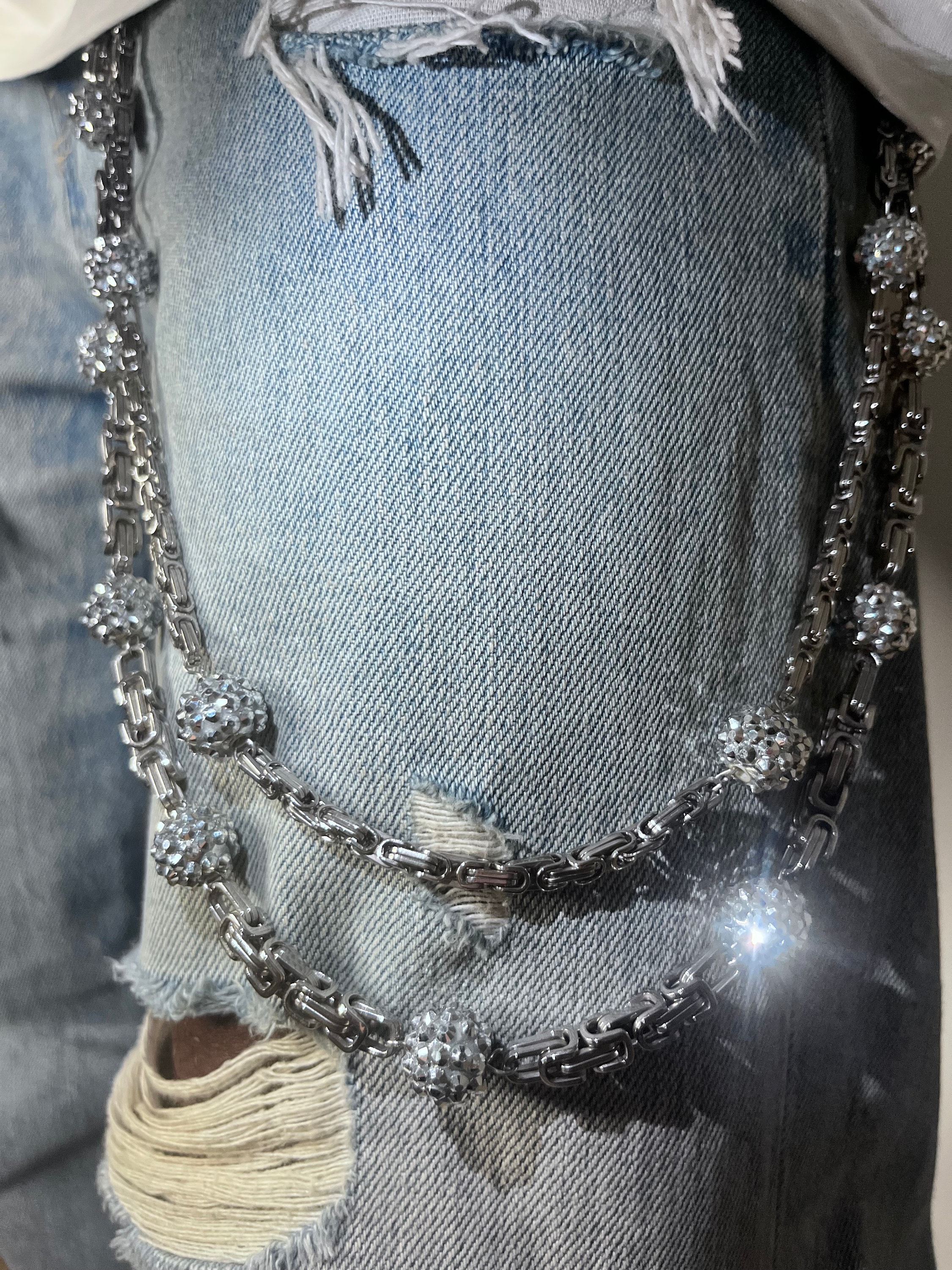 Crystal Balls Jeans Chains (wallet Chain) - Etsy Crystal Balls Jeans Chains (wallet Chain) - Etsy