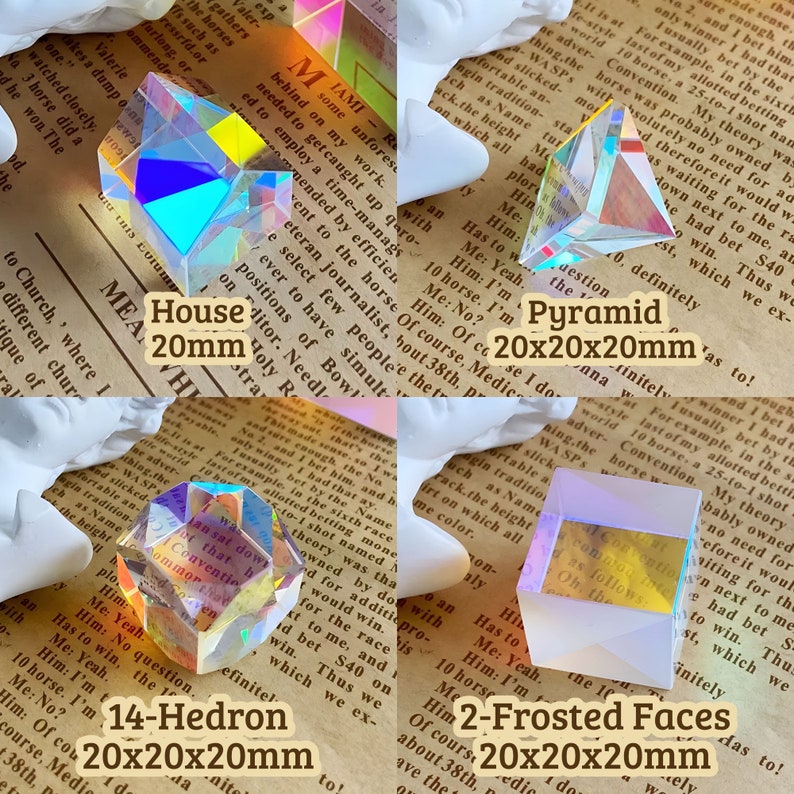 Cube Sunlight Catcher, Mini K9 Crystal Square, Color Cube, Scientific ...
