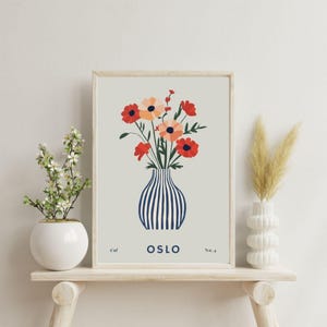 Floral Print: Botanical Wall Decor, Oslo Art (Digital Download)