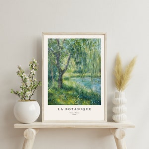 Floral Garten Malerei Boho Dekor Blumenmarkt Druck Blumen Poster Paris Blumenmarkt botanische Drucke digitale Kunst druckbare Wandkunst