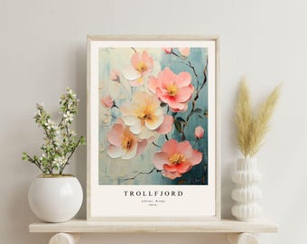Floral Garden Print: Lofoten Flower Market, Botanical Wall Art (Digital Download)