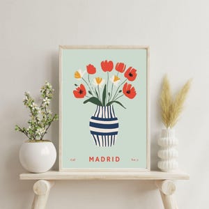 Madrid Flower Print: Botanical Art, Floral Wall Decor (Digital Download)