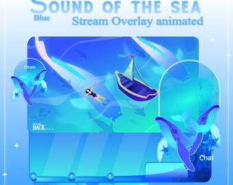 UNDERWATER Stream Overlay Animated Pack, Whale Stream Overlay Animated, Ocean Stream Overlay, Blue Stream Overlay Animated, Blue Overlay