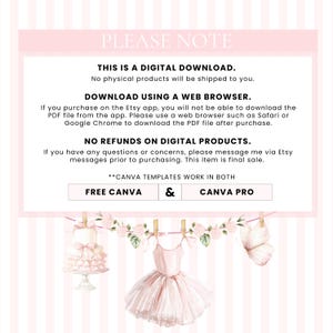 Pink Bow Baby Shower Invitation, Coquette Baby Girl Website Invitation with RSVP, Digital Baby Girl Invite Canva Template image 9