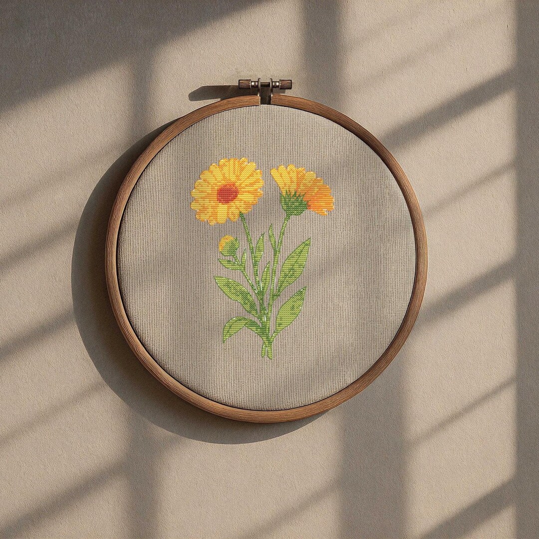 Marigold Cross Stitch Pattern Cross Stitch Pattern PDF   SAGA   XSD