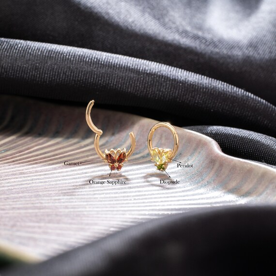 Boucles D'oreilles En Argent Or Jaune Avec Topaze Blanche - Cerceau, Neuf Avec étiquette