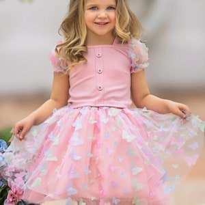 Dream Of Spring Butterfly Tulle Skirt Set