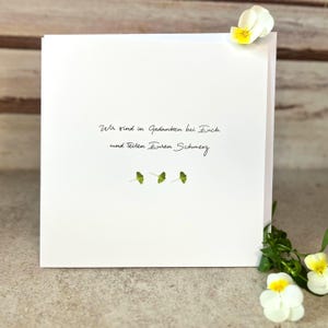In Gedanken bei euch, Bonhoeffer, Trauerkarte schreiben, fertige Beileidskarten, Kondolenzkarte mit Spruch, mit oder ohne Beileidstext