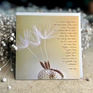 Brief an die Eltern, Mutter Teresa, vorformulierte Karte zur Geburt, fertige Willkommenskarte, Karte zur Taufe mit Innentext oder ohne