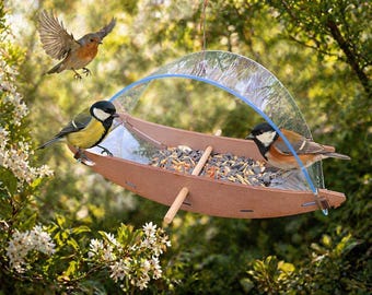 Hängendes Vogelfutterhaus-Garten-Vogelfutterhaus im Freien, modernes Design