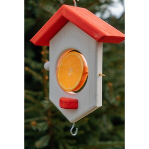 Bird feeder, wooden feeder, hanging feeder, garden decor, Ukrainian style, fairy style, Funky Bird Feeder, Bird therapy, Bird watching