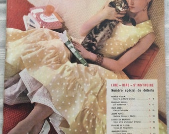 Elle Magazine.August 1955.Französisch