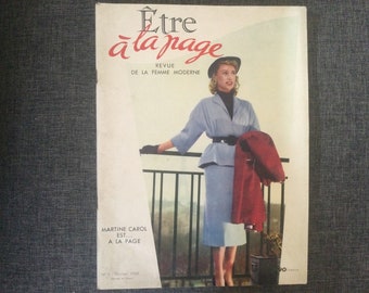 Vintage französische Zeitschrift. Februar 1950