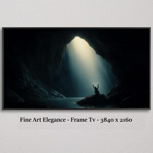 Prayer in Cave Painting: Samsung Frame TV Art (Digital Download)