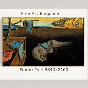 Salvador Dali, The Persistence of Memory, Television picture frame, samsung frame tv