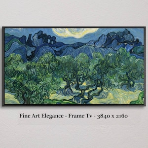 Van Gogh, Olive Trees,  Television picture frame, samsung frame tv