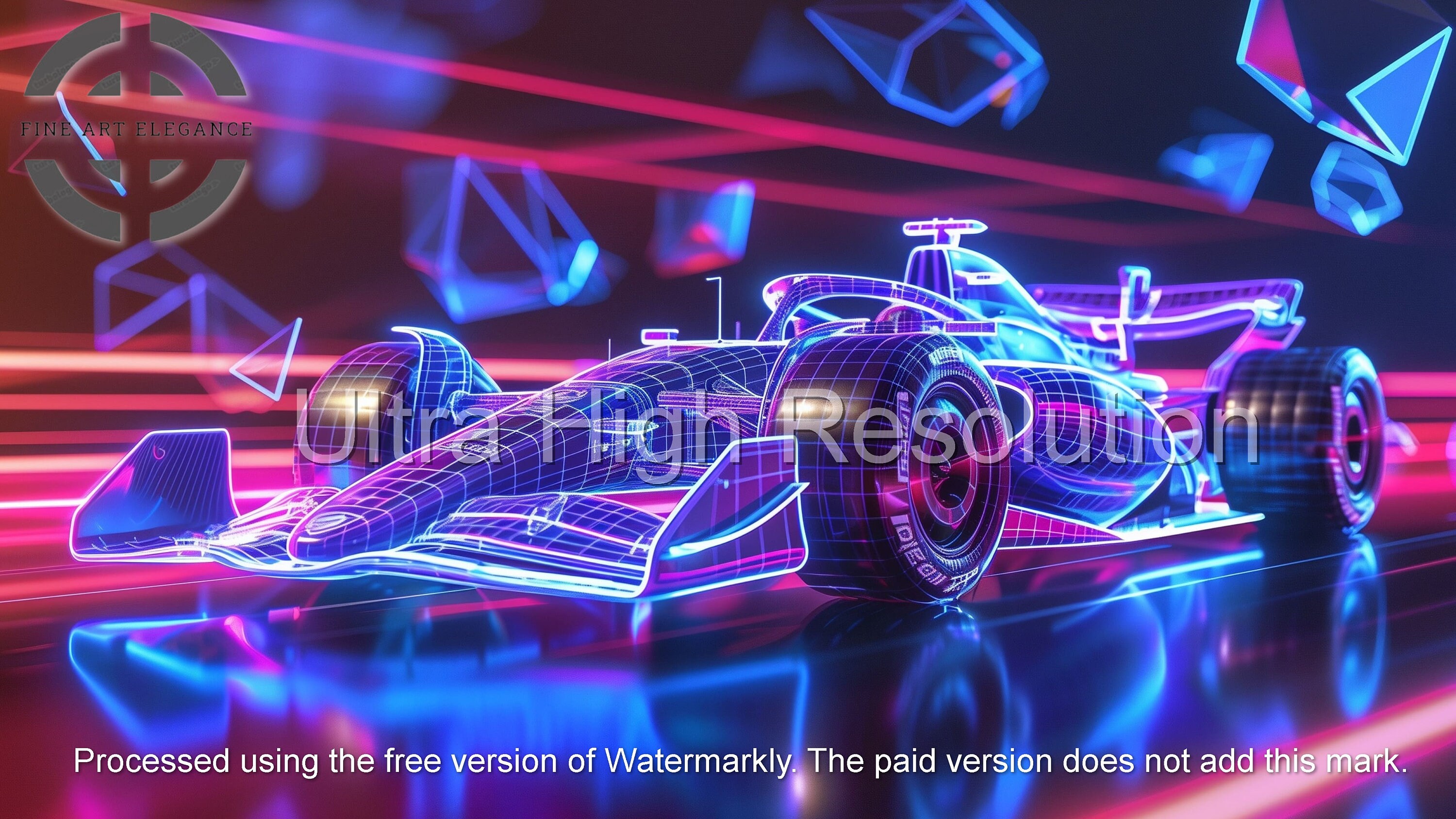 Wireframe Racing Game F1 Race Car Wireframe Art for Samsung Frame TV (digital Download) - Etsy